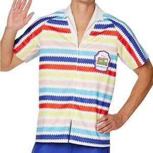 Barbie Movie Allen Men’s Costume Shirt – Size L/XL